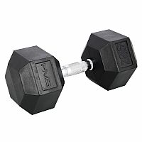 Čierna hexagonálna jednoručka HMS 22,5 kg