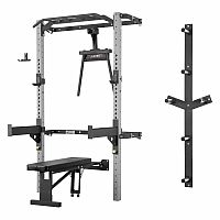 Multifunkčný posilňovací stojan - Power Rack HMS KLT21 sivý