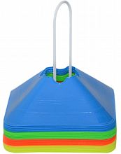 Mety vytyčovacie 24 kusov ŠTVORCOVÉ - výška 6 cm