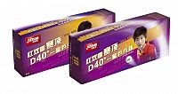 Loptičky DHS* stolný tenis plast CELL FREE DUAL D40+ balenie 10 ks