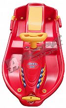 Acra Snow Boat riaditeľný bob A2035 - červený