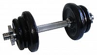 ACRA Nakladacie jednoručné činky 11 kg