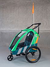 Bellelli - Trailblazer dětský kombinovaný vozík za kolo + kočárek pro 2 děti