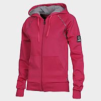 Dámska mikina s kapucňou a so zipsom SWEEP ružová - M