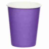 Papírové kelímky fialové 8 ks