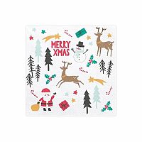 Vianočné obrúsky Marry XMas - 20 ks