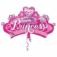 Fóliový balónik Disney princeznej korunka 81 x 48 cm