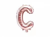 Fóliové písmeno C rose gold 35 cm
