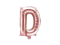 Fóliové písmeno D rose gold 35 cm