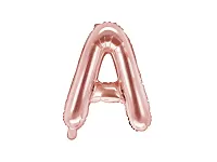 Fóliové písmeno A rose gold 35 cm