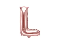 Fóliové písmeno L rose gold 35 cm