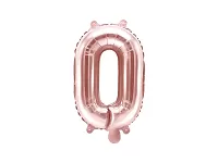 Fóliové písmeno O rose gold 35 cm