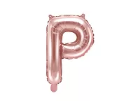 Fóliové písmeno P rose gold 35 cm