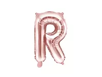 Fóliové písmeno R rose gold 35 cm