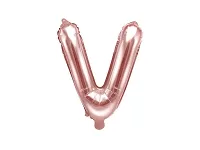 Fóliové písmeno V rose gold 35 cm