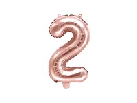 Fóliová číslica - rose gold 2 - 35 cm