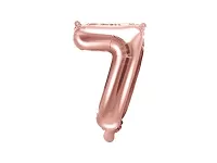 Fóliová číslica - rose gold 7 - 35 cm