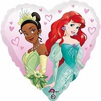 Fóliový balónik srdca Disney princeznej 43 cm