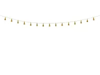 Závesná girlanda malé strapce - zlaté 190 cm