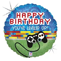 Fóliový balónik Happy Birthday Game 46 cm