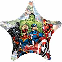 Fóliový balónik Marvel Avengers - hviezda 71 cm