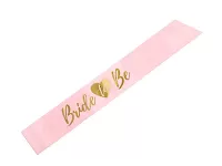 Šerpa ružová so zlatým textom - Bride to be