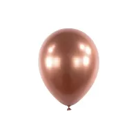 Dekoračný chrómový balónik Rose Gold 13 cm - 100 ks