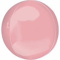 Fóliový balónik jumbo guľa pastel ružový 53 cm