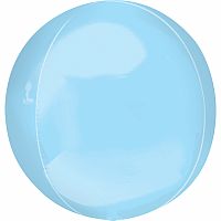 Fóliový balónik jumbo guľa pastel modrý 53 cm