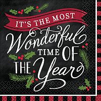 Papierové vianočné obrúsky Wonderful Time 16 ks