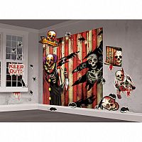 Dekorácia na stenu - creepy carnival 33 ks