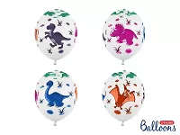 Latexové balóniky Dinosaury farebné 30 cm - 6 ks