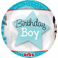Fóliový balónik gule Mickey 1st Birthday 40 cm