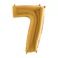 Fóliová číslica zlatá 7 - 102 cm