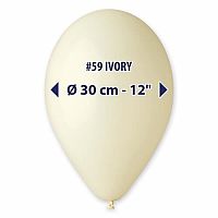 Balóniky 30 cm - slonovinová kosť 100 ks