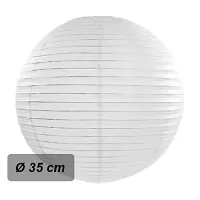 Lampión okrúhly 35 cm biely