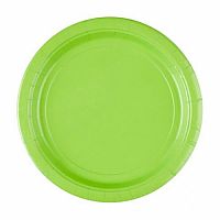 Papierové taniere svetlo zelené 23 cm - 8 ks