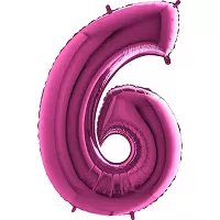 Fóliová číslica - ružová 6