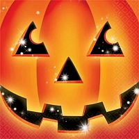 Papierové párty obrúsky Halloween Tekvica 20 ks
