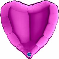 Fóliový balónik srdca fialovej 46 cm