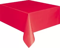 Plastový párty obrus červený 137 x 274 cm