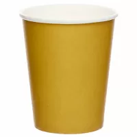 Papierové kelímky zlaté 8 ks