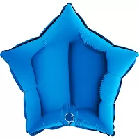 Fóliový balónik hviezda modrá 46 cm
