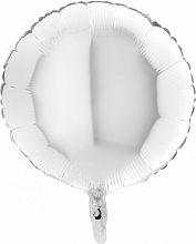 Fóliový balónik kruh biely 45 cm
