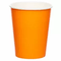 Papierové kelímky oranžové 8 ks