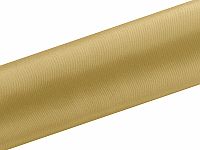 Satén v rolke úzky Zlatý 16 cm x 9 m