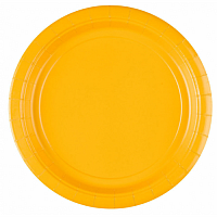 Papierové taniere žlté 23 cm - 8 ks