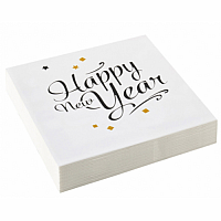Papierové párty obrúsky Happy New Year 20 ks