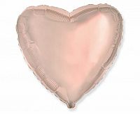Fóliový balónik srdca rose gold 45 cm - Nebalený
