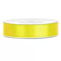 Saténová stuha žltá 12 mm x 25 m